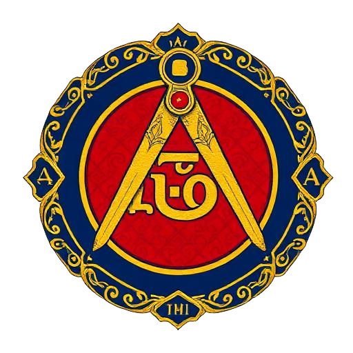 Category symbol representing Royal Arch Masonry: a keystone drawn as a neutral navigation mark